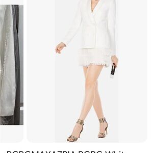 BCBGMAXAZRIA BCBG White
Delphina Ostrich Feather Blazer
Dress - New Women xs